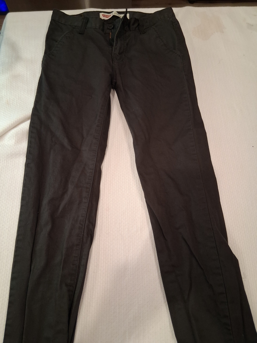 Levi's Super Skinny Jeans in Black with Brass Zipper